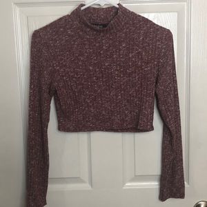 Boohoo Cropped Long Sleeve Shirt